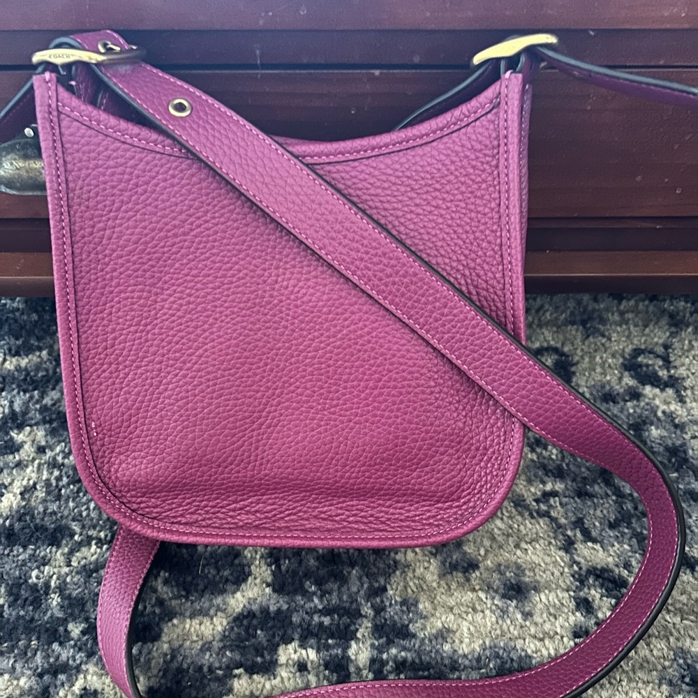 Coach pink cross body